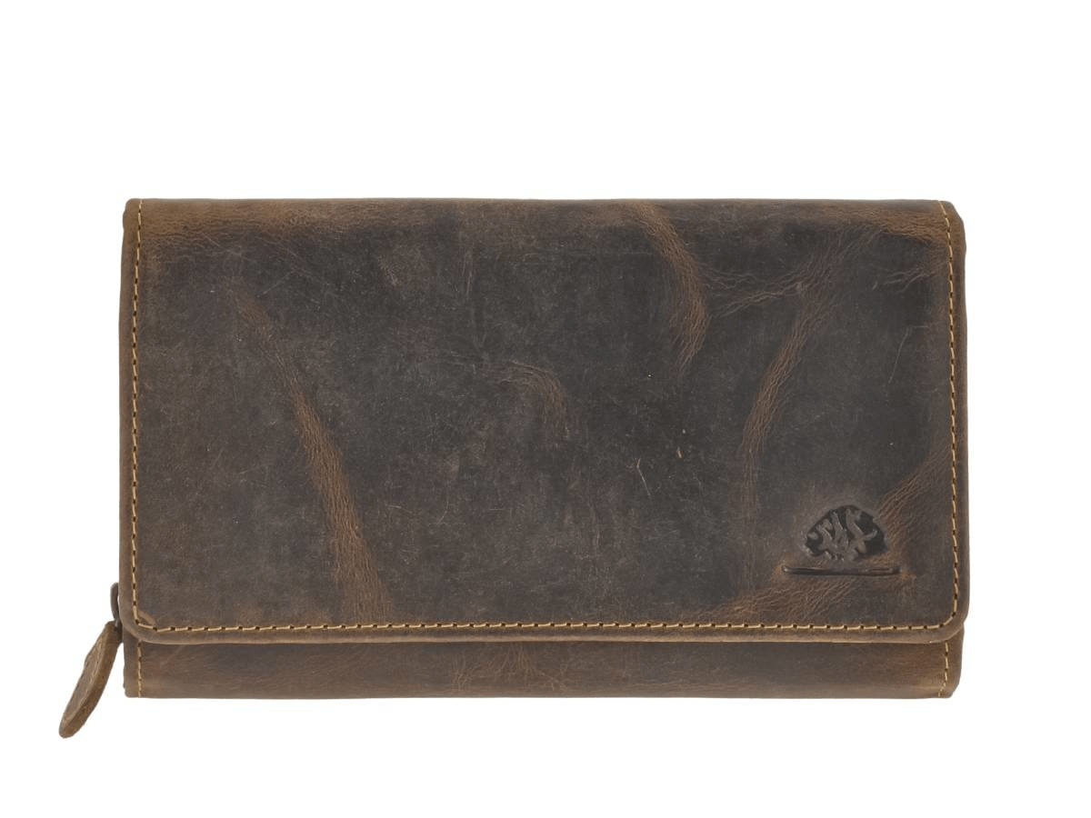 Greenburry Porta Badge Vintage In Pelle - Verde - 10 Scomparti - 322-30