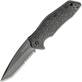 KERSHAW KURO TANTO Assisted Folding Knife, BLK/BLK Serrated K-1835TBLKST - KNIFESTOCK