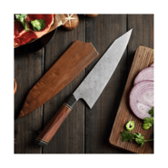 DELLINGER Kiritsuke Chef Octagonal Full Damascus - KNIFESTOCK