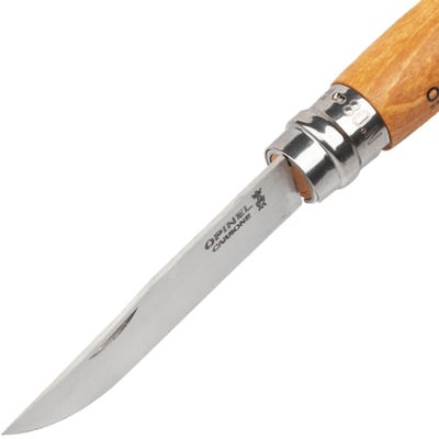 Opinel VRI N°08 Carbon Beech with Leather Sheath 000815 - KNIFESTOCK