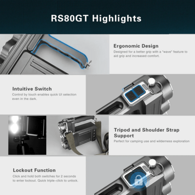 Klarus RS80GT Flashlight RS80GT - KNIFESTOCK