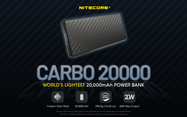 Nitecore CARBO 20000 - KNIFESTOCK