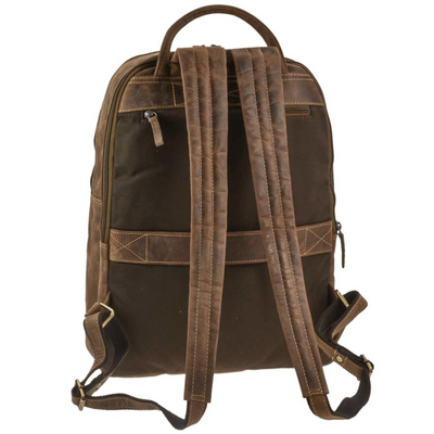 GreenBurry Vintage Leather Rucksack Antique brown 33x43cm - KNIFESTOCK