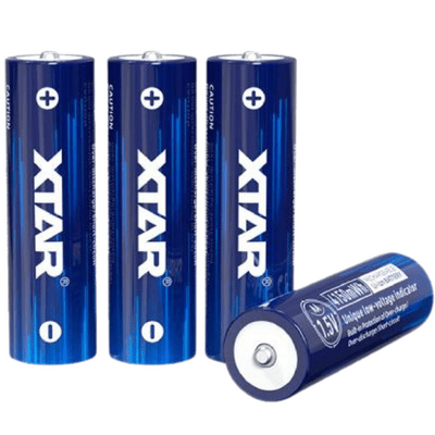 Xtar AA 4150mWh/2500mah-4 pcs AA 1.5V 4150MWH Battery (box +battery case) - KNIFESTOCK