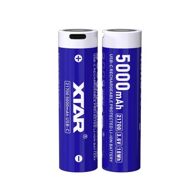 Xtar 21700HP 5000mAh-XTAR 5000mAh protected rechargeable battery - KNIFESTOCK