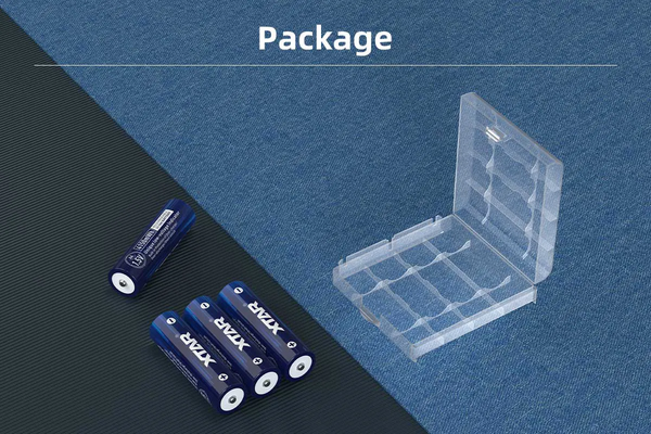 Xtar AA 4150mWh/2500mah-4 pcs AA 1.5V 4150MWH Battery (box +battery case) - KNIFESTOCK