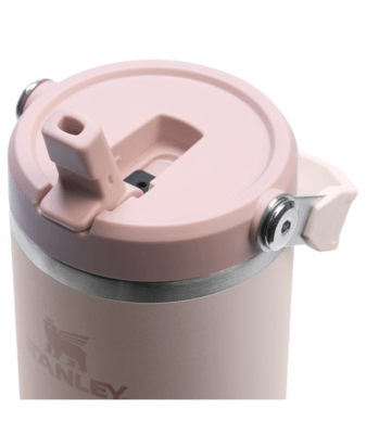 Stanley Thermosflasche mit integriertem Trinkhalm 890 ml The IceFlow™ Flip Straw 2.0 Tumbler Rose Qu - KNIFESTOCK