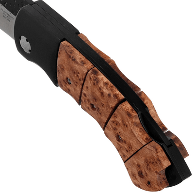 CJH Pocket Knife, Birch Burl Wood - KNIFESTOCK