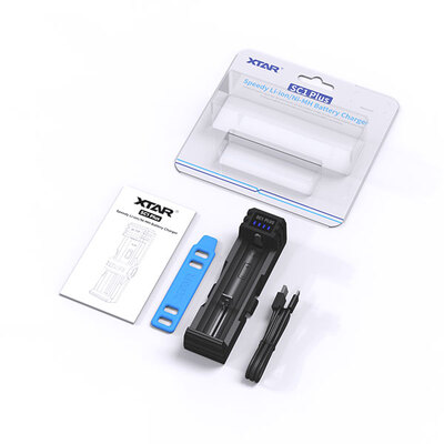 Xtar SC1 Plus-charger, Type-C USB cable, belt - KNIFESTOCK