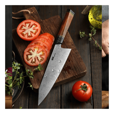 DELLINGER Kiritsuke Chef Octagonal Full Damascus - KNIFESTOCK