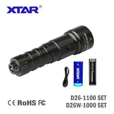 Xtar D26 1100 SET-flashlight, MC1-C charger - KNIFESTOCK