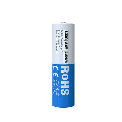 Xtar 14500 1200mAh-XTAR 1200mAh protected rechargeable battery - KNIFESTOCK