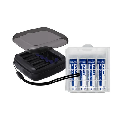 Xtar AAA 1200mWh680mAh-4 pcs AAA 1.5V 1200MWH Battery (box +battery case) - KNIFESTOCK
