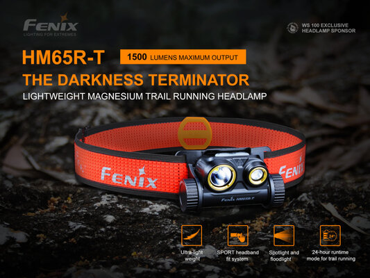 FENIX  Rechargeable Headlamp Fenix HM65R-T 1500 lm HM65RTRAIL3400 - KNIFESTOCK
