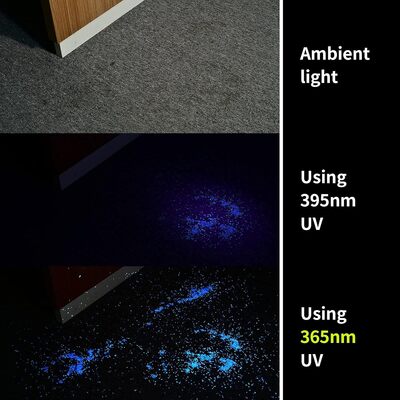 Lampe de poche UV LED Wuben Noire E19UV-BL - KNIFESTOCK