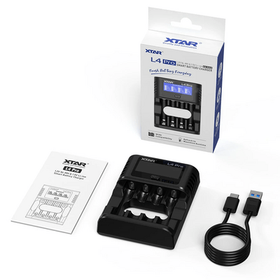 Xtar L4 PRO KT-The 4 slots Type-C 1.5V battery charger - KNIFESTOCK