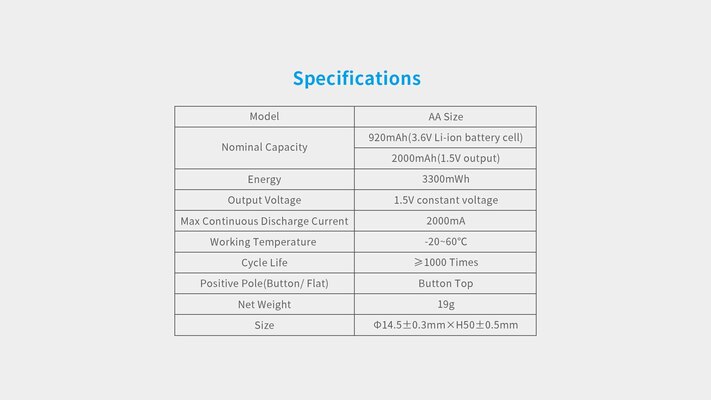 Xtar AA 3300mWh/2000mah-4 pcs AA 1.5V 3300MWH Battery (box + battery case) - KNIFESTOCK