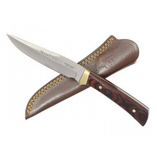 Muela Coltello REBECO 11R – Lama In Acciaio Mova 12 Cm, Manico In Pietra, Per Caccia, Pesca E Bushcraft, Made In Spain