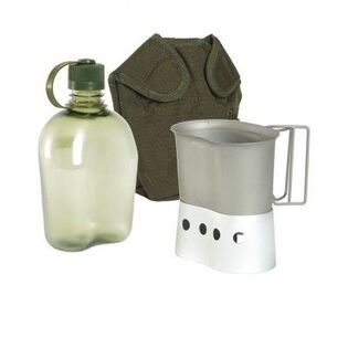 Gourde Militaire US Mil-Tec 2QT Avec étui Et Ceinture – Olive – Neuve