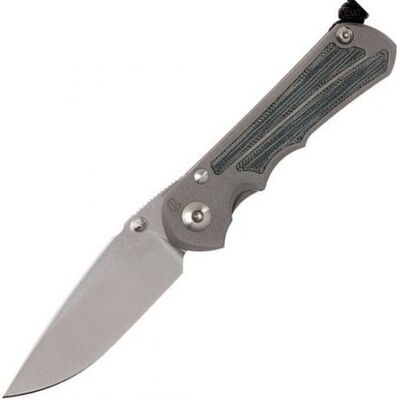 Chris Reeve Inkosi Inlay Micarta Canvas Black Drop Point SIN-1012