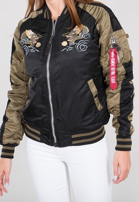 Alpha Industries Japan Dragon Wmn čierna S 178012/03/S