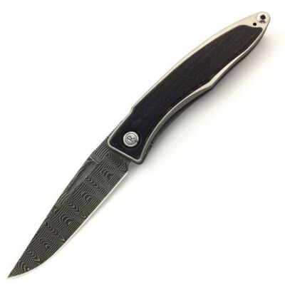 Chris Reeve Mnandi Inlay Bog Oak Damascus Basketweave Drop Point MNA-1002