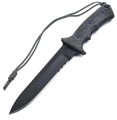 Chris Reeve Green Beret Combat Knife Fixed 7" S35VN Black Combo Blade GB7-1001