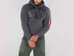 Alpha Industries Alpha Squad Hoody greyblack 2XL 188311/136/2XL