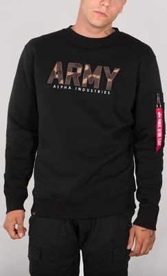 Alpha Industries Army Camo Sweater čierna 2XL 188304/03/2XL
