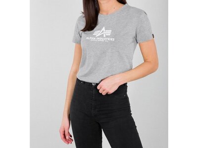Alpha Industries Logo Sweater Wmn grey heather L 178035/17/L