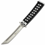 Maxknives P46S Couteau papillon lame acier 3CR13 manche aluminium blanc et noir