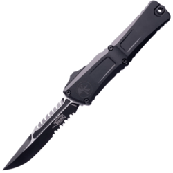 Microtech COMBAT TROODON GEN III INTERCEPTOR BLACK PART SERRATE TACTICAL SIGNATU - KNIFESTOCK