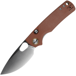 Vosteed Porcupine 14C28N Satin Brown Micarta A2604 - KNIFESTOCK