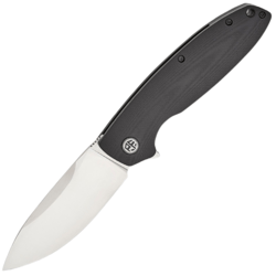 Petrified Fish PFB01 Terra Satin D2 Black G10 PFB01DS - KNIFESTOCK
