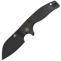 QSP Knife Chefmaster Pocket knife Blade:14C28N, dark coating, brown micarta, Linerlock QS163-C2 - KNIFESTOCK