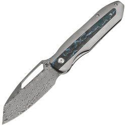Kansept Thunderhead Damascus,Stonewashed Ti with Artic Storm CF K1106A5 - KNIFESTOCK