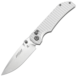TENABLE KNIVES Eaglestrike Stonewashed Nitro-V 0.118" / 3.0mm Silver Anodized Aluminum T1095V4 - KNIFESTOCK