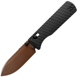Vosteed Vombat M390 Copper Dune Aluminum Black A4107 - KNIFESTOCK