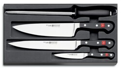 WUSTHOF set CLASSIC 4-delig, keukenmessen en aanzetstaal - KNIFESTOCK