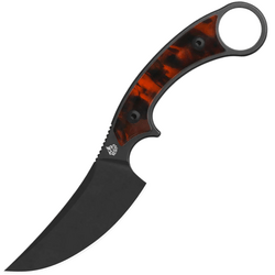 QPS Viper 10Cr15MoV, svart stonewash, Handtag: Sköldpaddsharts QS166-C2 - KNIFESTOCK