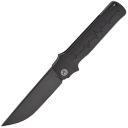 Petrified Fish PFB04 Tena Black Stonewashed D2 Black G10 PFB04DDW - KNIFESTOCK