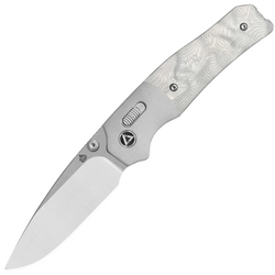 QPS Vault 14C28N, 2-ton finish stonewash - satin,,Handtag: Anodiserad aluminium bo - KNIFESTOCK