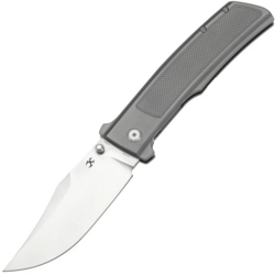 Kansept knives Bison Satin CPM S35VN Plain Titanium with Frag Pattern K1108A1 - KNIFESTOCK