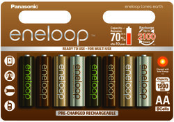 Panasonic Eneloop R6/AA 1900mAh, 8 pz BK-3MCCE/8UE - KNIFESTOCK
