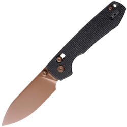 Vosteed Raccoon(Crossbar Lock) 14C28N Copper Dune Black Micarta A0539 - KNIFESTOCK