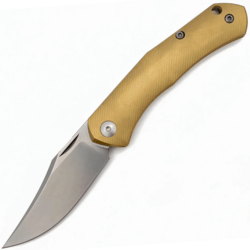 Giant Mouse ACE Jutland Slipjoint - Brass GM-JUTLAND-SJ-BRASS - KNIFESTOCK