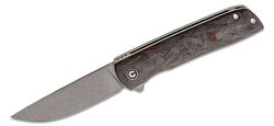 CIVIVI Bo Flipper CF Rood/Zwart Grijs Stonewashed C20009B-B - KNIFESTOCK