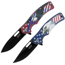 Camillus AMERICAN PIE? ZESTAW KOMBO / 6,02" CAŁKOWITA / 2,57" DROP POINT/CLIP POINT - KNIFESTOCK