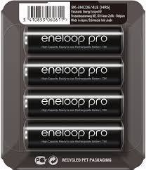 Panasonic Eneloop Pro R6/AA 2500mAh – 4 stuks BK-3HCDE/4LE - KNIFESTOCK