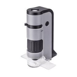 Carson 100x-250x LED MicroFlip Pocket Microscope with Smartphone Adapter MP-250 - KNIFESTOCK